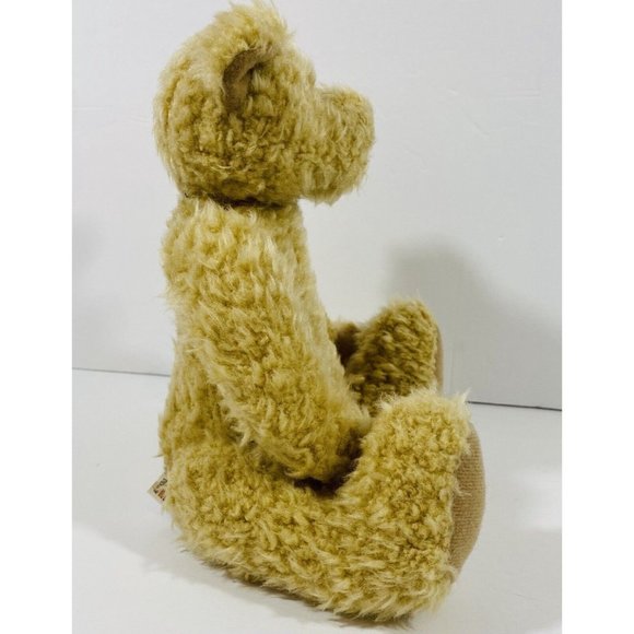 Teddy Bear 8” Sitting Plush Stuffed Animal Collectible Lite Brown Terrys Village - Picture 4 of 9